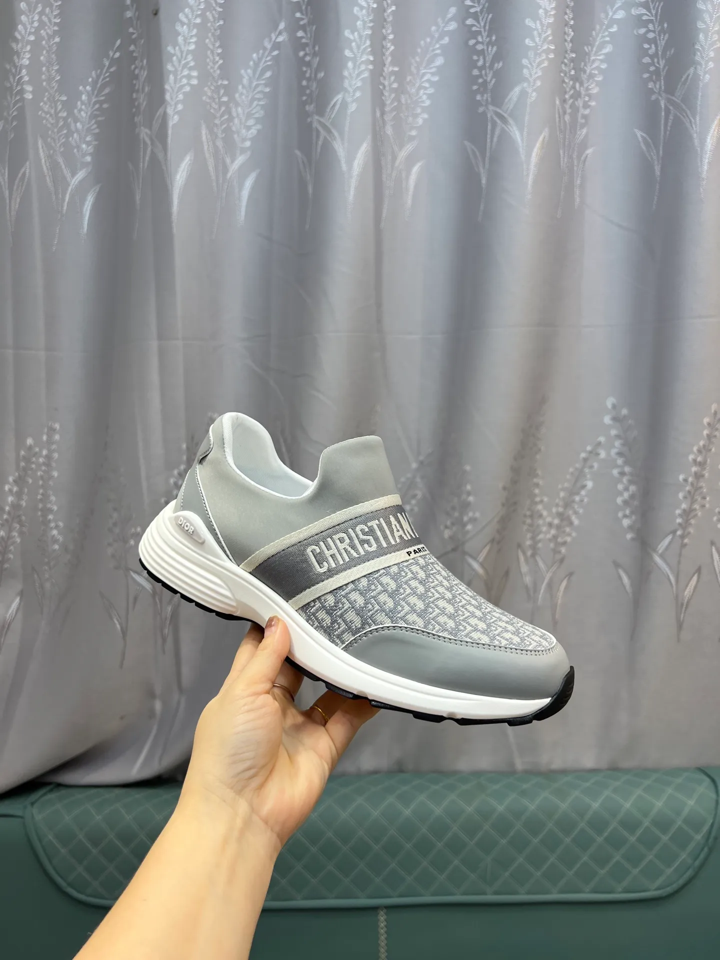 Men's shoes 💰420 [Dior] popular men's shoes, cowhide material splicing, mesh lining, original factory special sole, 38-45 (45 customized, non-refundable)